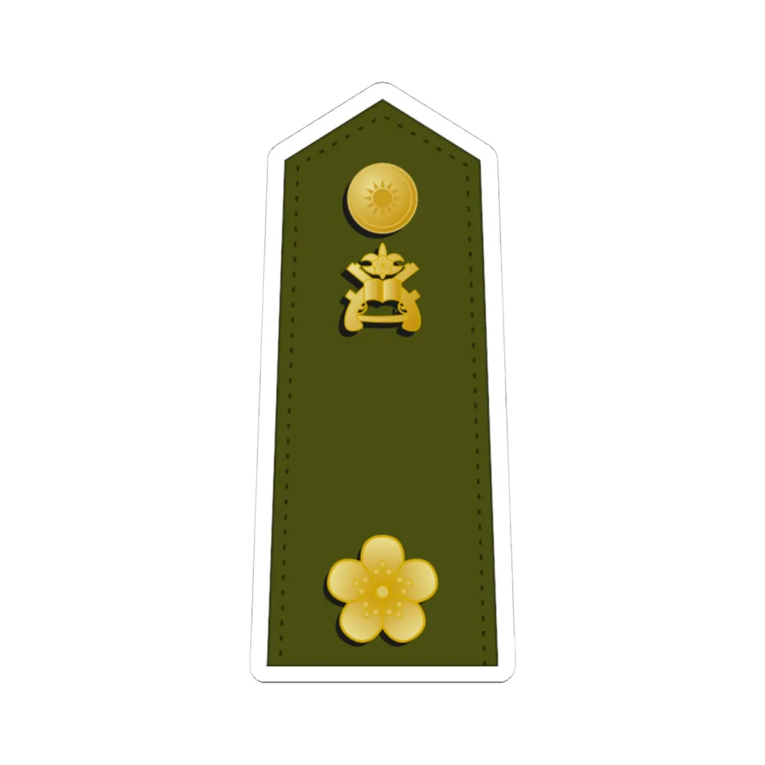 Taiwan MP OF 3 (China) (Military Rank) STICKER Vinyl Kiss-Cut Decal 4 Inch White - The Sticker Space