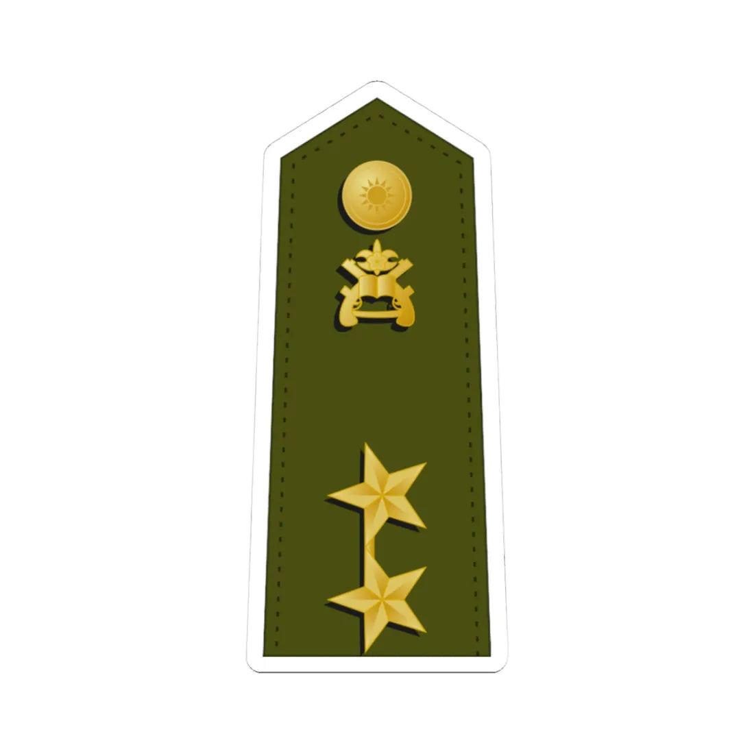 Taiwan MP OF 8 (China) (Military Rank) STICKER Vinyl Kiss-Cut Decal 3 Inch White - The Sticker Space