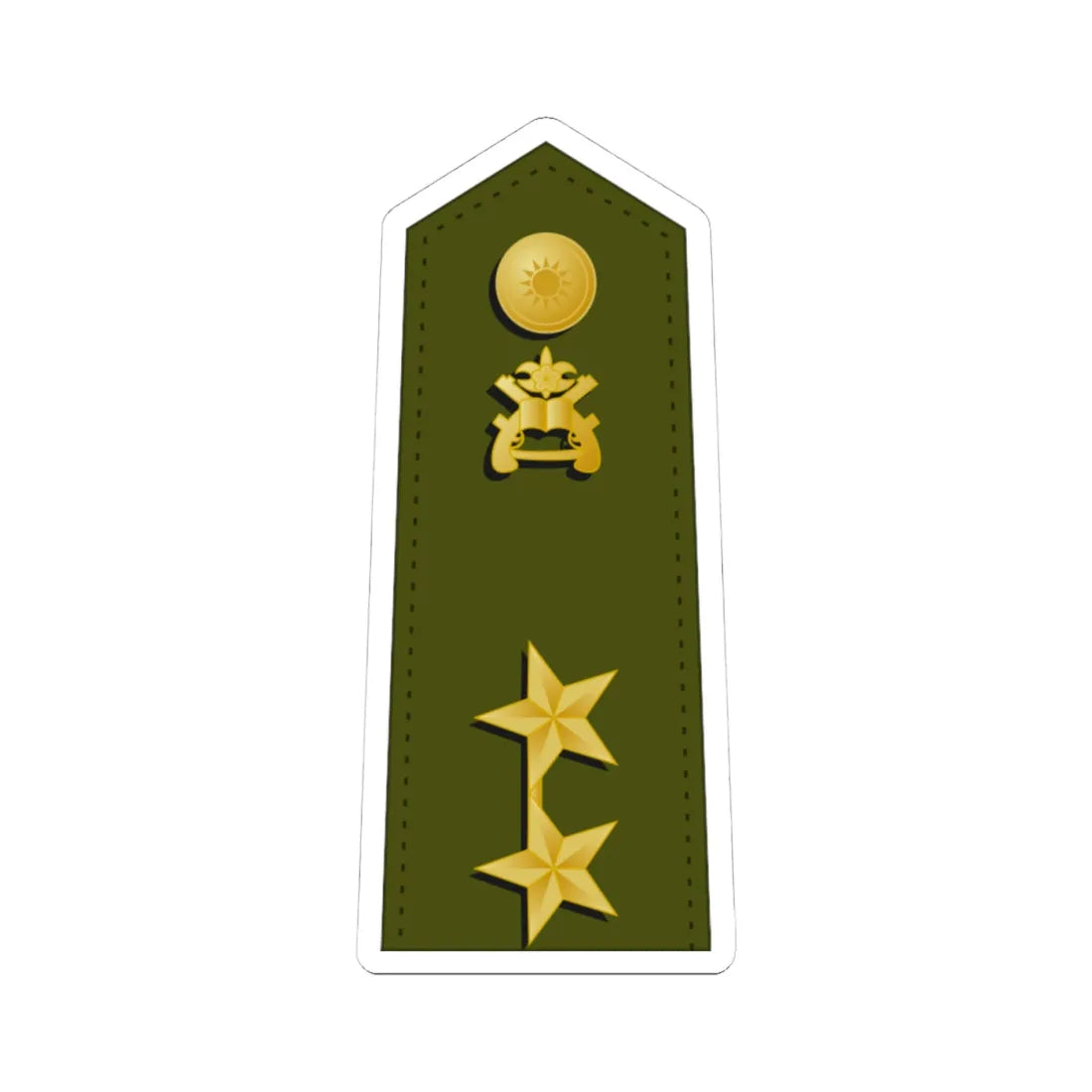 Taiwan MP OF 8 (China) (Military Rank) STICKER Vinyl Kiss-Cut Decal 4 Inch White - The Sticker Space
