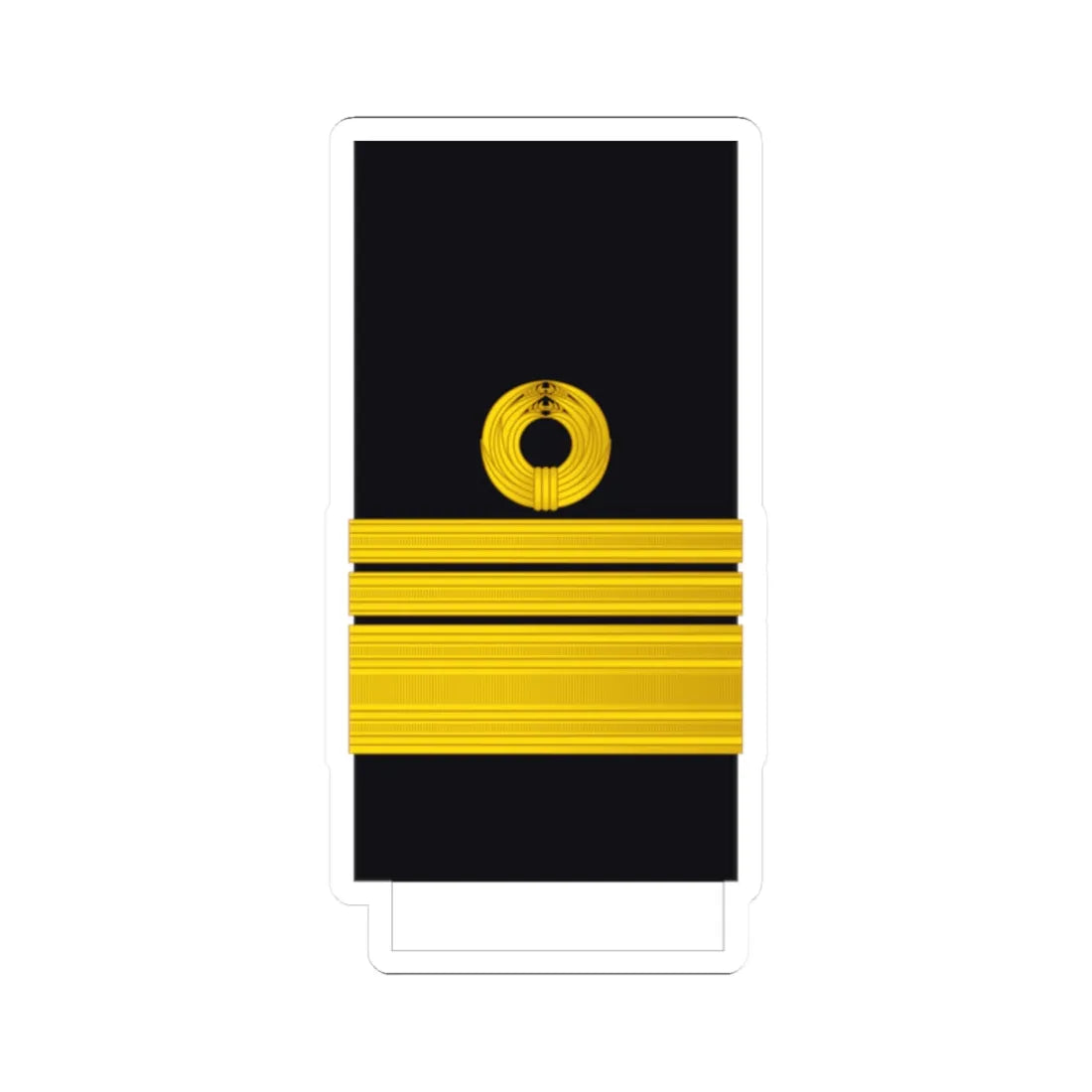 Taiwan Navy OF 8 Sleeve (China) (Military Rank) STICKER Vinyl Kiss-Cut Decal 2 Inch White - The Sticker Space