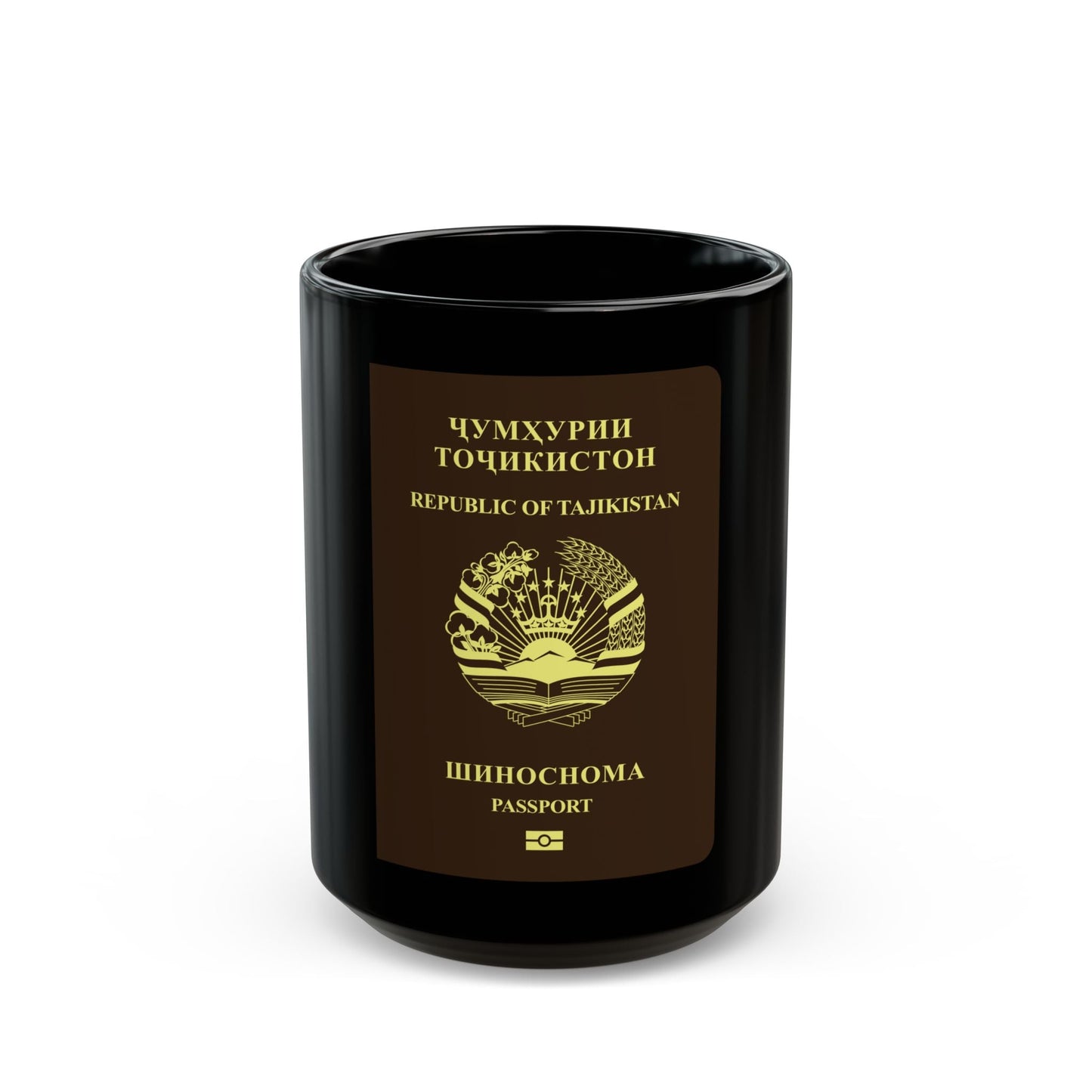 Tajikistan Passport - Black Coffee Mug