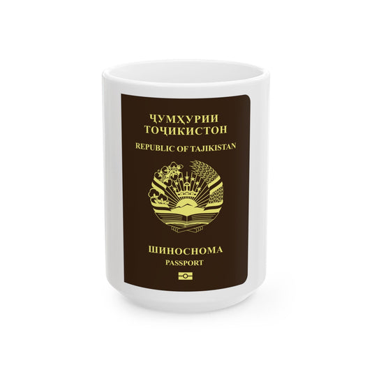 Tajikistan Passport - White Coffee Mug