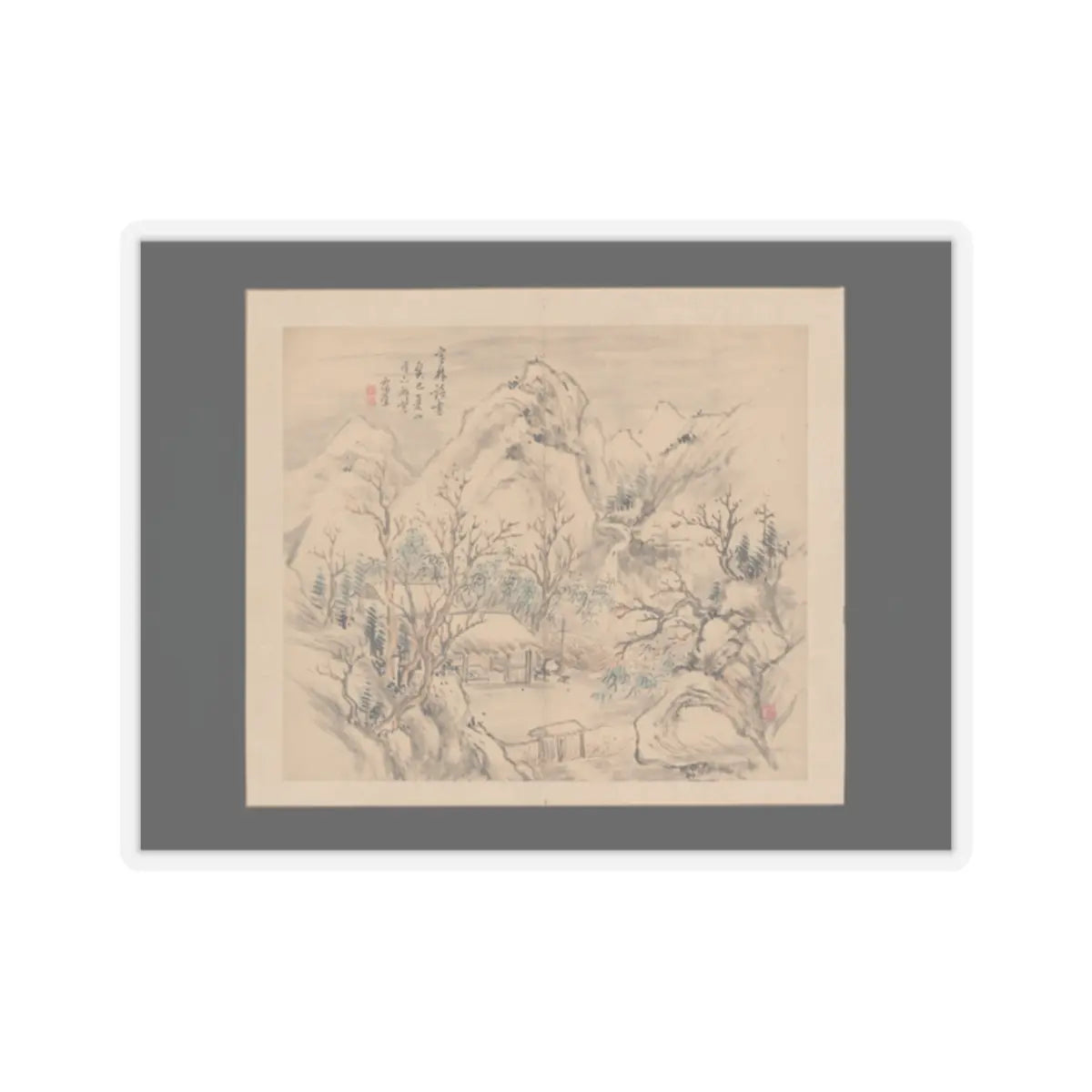 Takaku Aigai - Landscapes of the Four Seasons - 1833 v14 - STICKER Vinyl Kiss-Cut Decal