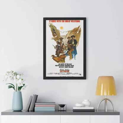 TAKE A HARD RIDE 1975 - Framed Movie Poster - The Sticker Space
