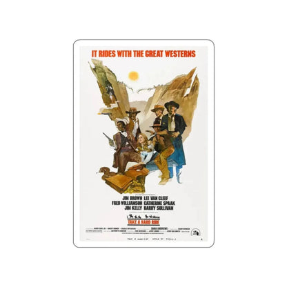 TAKE A HARD RIDE 1975 Movie Poster STICKER Vinyl Die-Cut Decal 2 Inch - The Sticker Space