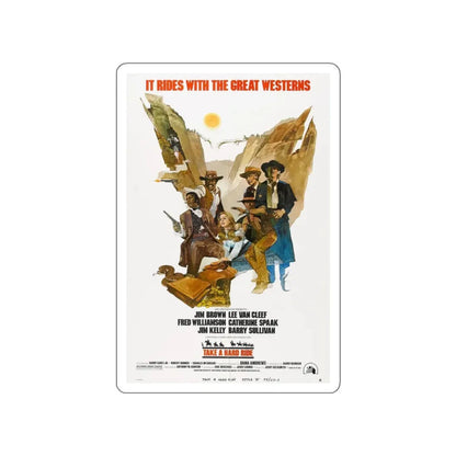 TAKE A HARD RIDE 1975 Movie Poster STICKER Vinyl Die-Cut Decal 3 Inch - The Sticker Space