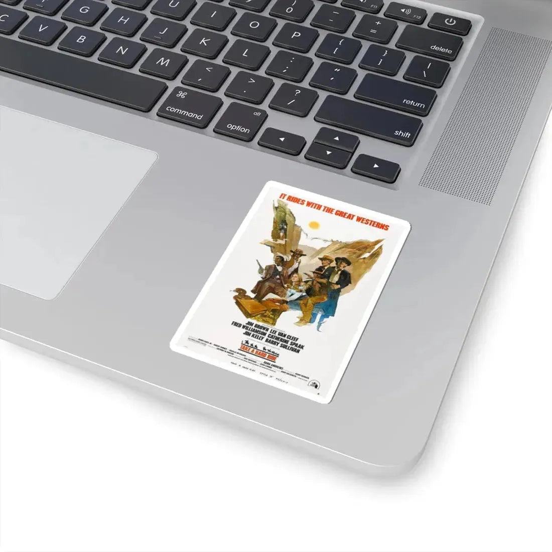 TAKE A HARD RIDE 1975 Movie Poster - STICKER Vinyl Kiss-Cut Decal - The Sticker Space