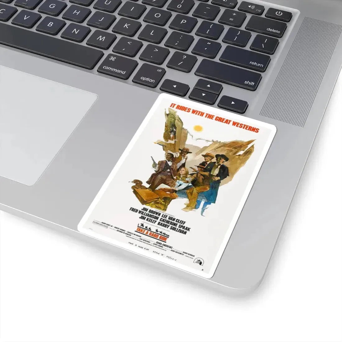 TAKE A HARD RIDE 1975 Movie Poster - STICKER Vinyl Kiss-Cut Decal - The Sticker Space