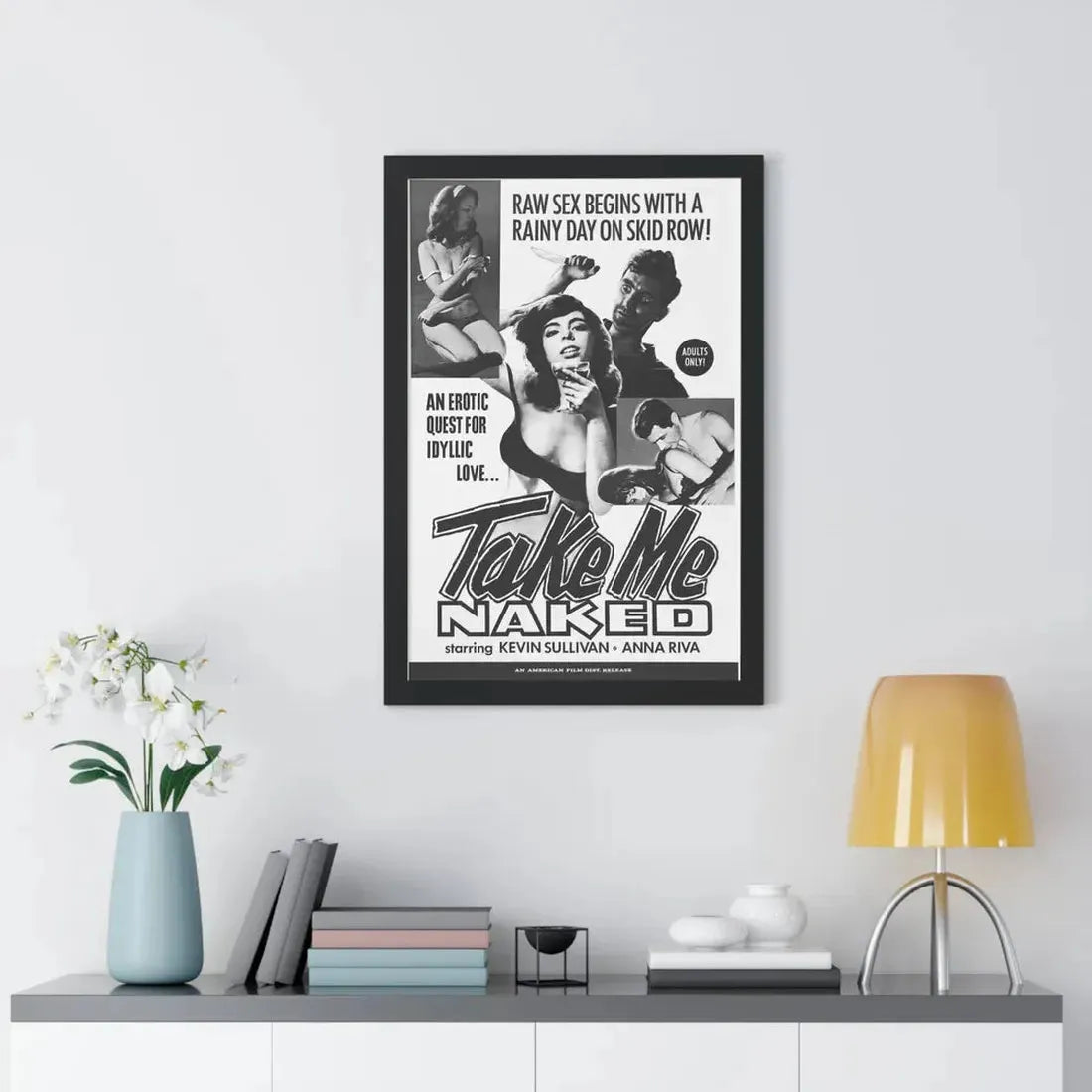 TAKE ME NAKED 1966 - Framed Movie Poster - The Sticker Space