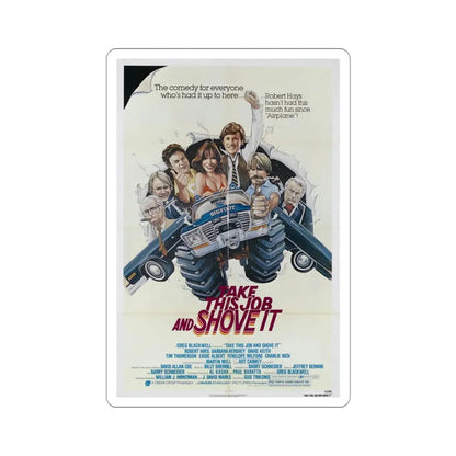 Take This Job and Shove It 1981 Movie Poster STICKER Vinyl Die-Cut Decal 3 Inch - The Sticker Space