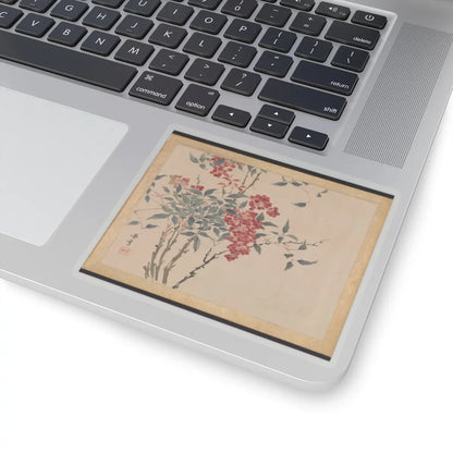 Taki Katei - Flowers and Birds - 19th century v16 - STICKER Vinyl Kiss-Cut Decal
