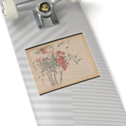 Taki Katei - Flowers and Birds - 19th century v16 - STICKER Vinyl Kiss-Cut Decal