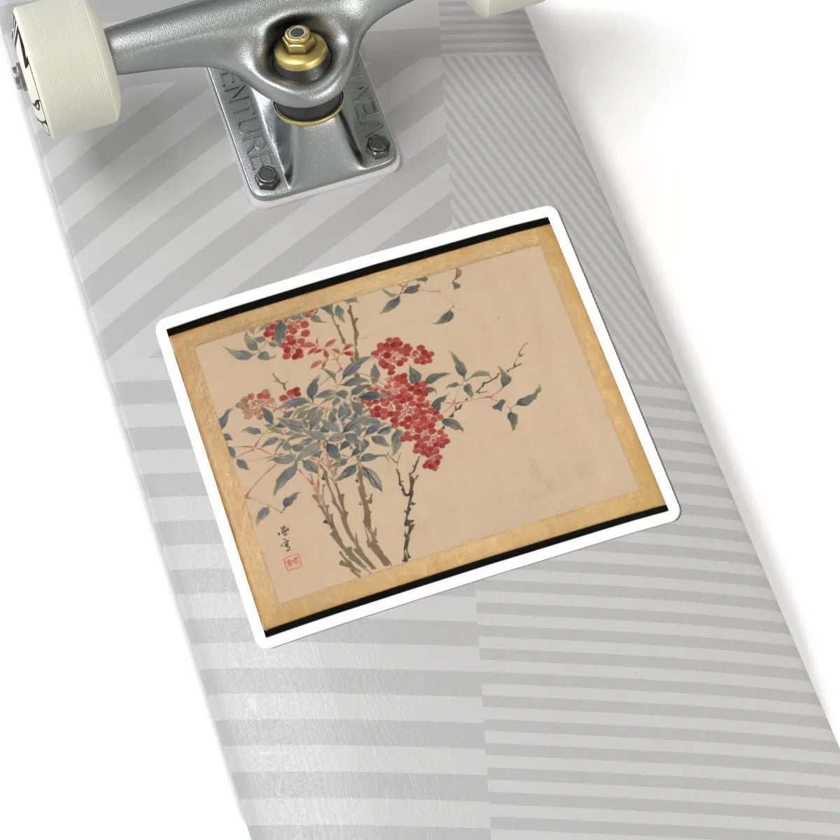 Taki Katei - Flowers and Birds - 19th century v16 - STICKER Vinyl Kiss-Cut Decal