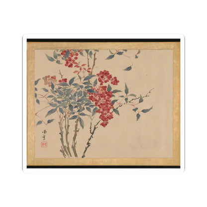 Taki Katei - Flowers and Birds - 19th century v16 - STICKER Vinyl Kiss-Cut Decal
