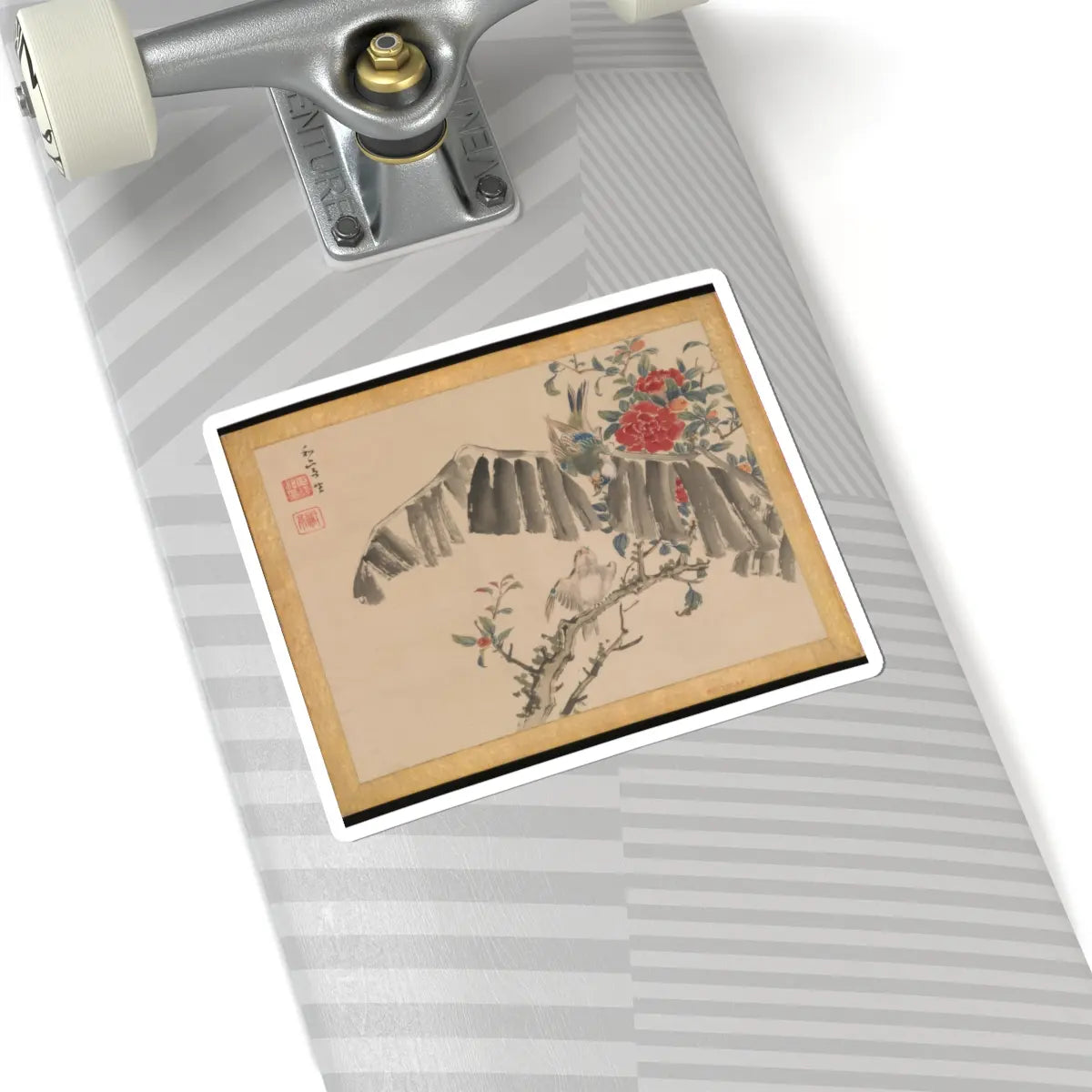 Taki Katei - Flowers and Birds - 19th century v9 - STICKER Vinyl Kiss-Cut Decal