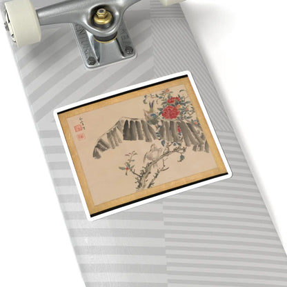 Taki Katei - Flowers and Birds - 19th century v9 - STICKER Vinyl Kiss-Cut Decal