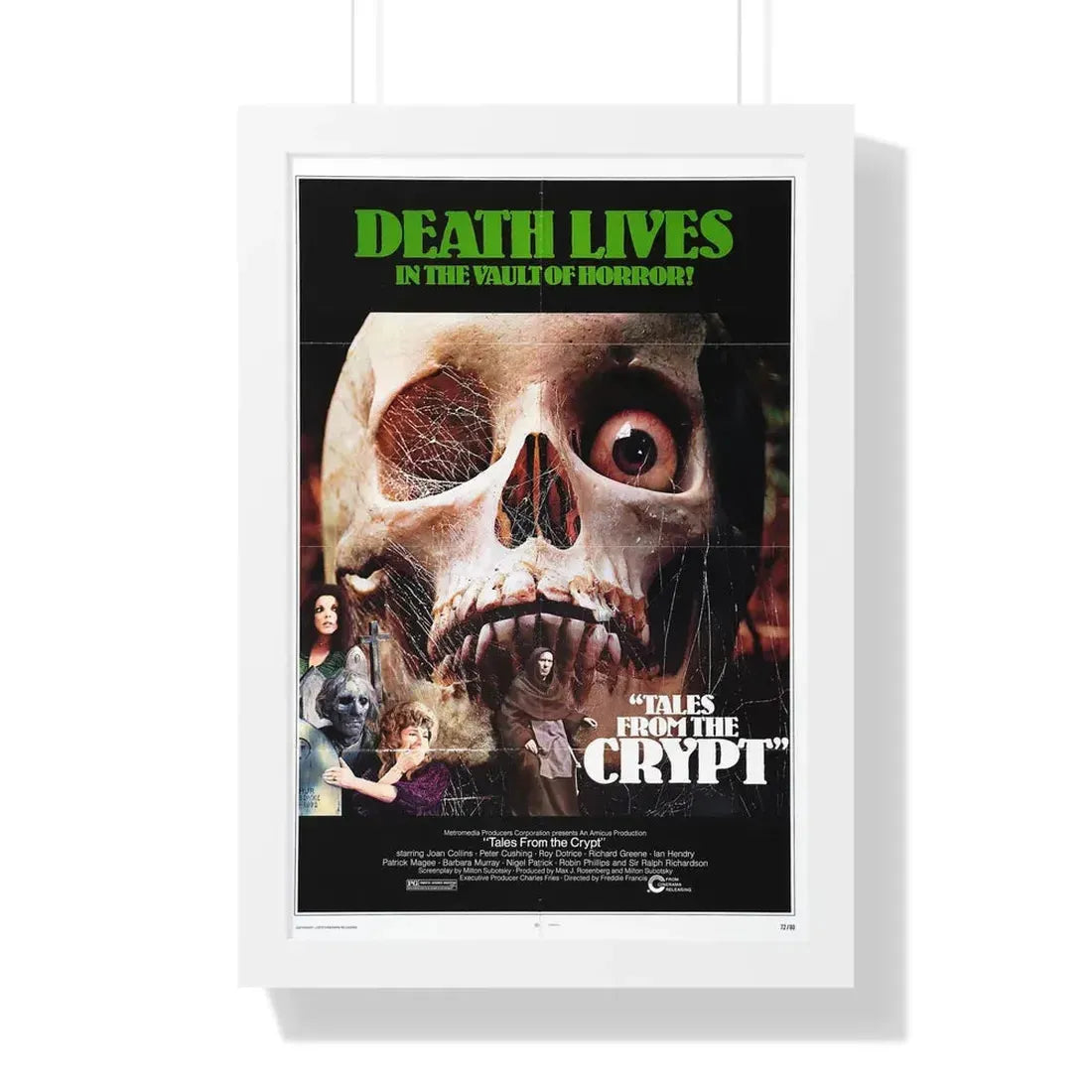 TALES FROM THE CRYPT 1972 - Framed Movie Poster 16″ x 24″ White - The Sticker Space