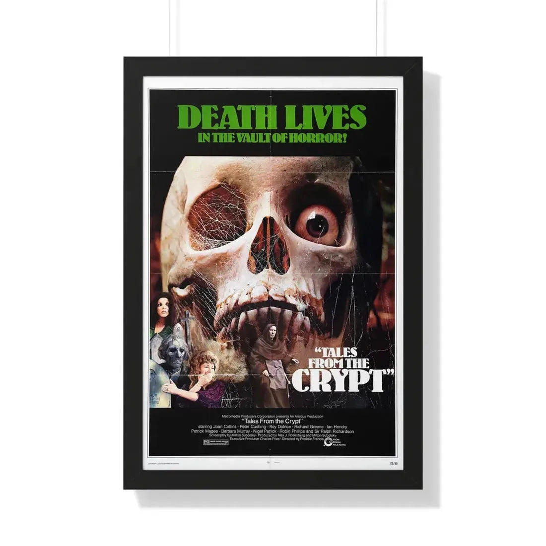TALES FROM THE CRYPT 1972 - Framed Movie Poster 20" x 30" Black - The Sticker Space