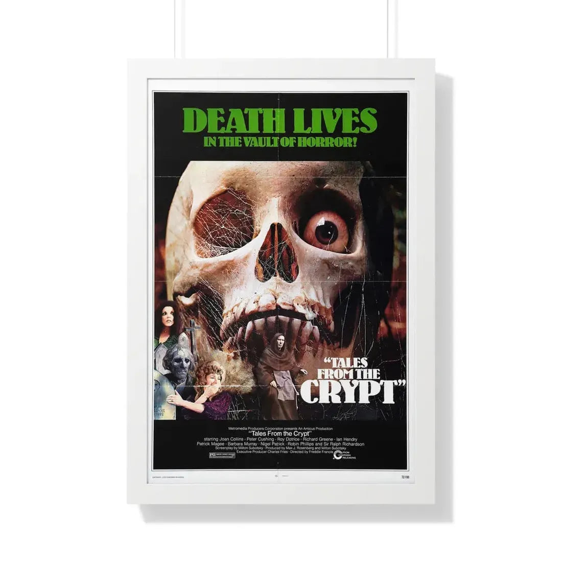 TALES FROM THE CRYPT 1972 - Framed Movie Poster 20" x 30" White - The Sticker Space