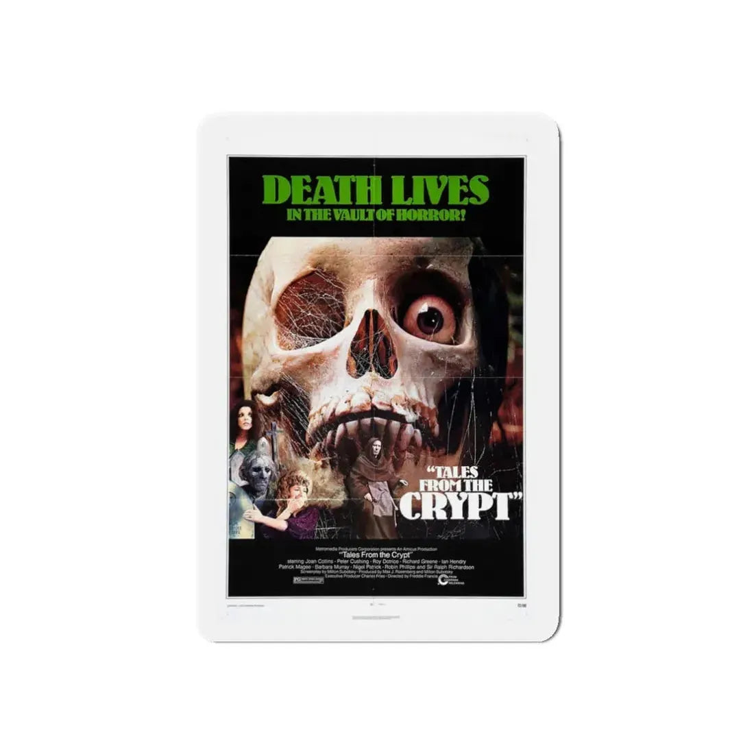 TALES FROM THE CRYPT 1972 Movie Poster - Refrigerator Magnet 3 Inch Die-Cut - The Sticker Space