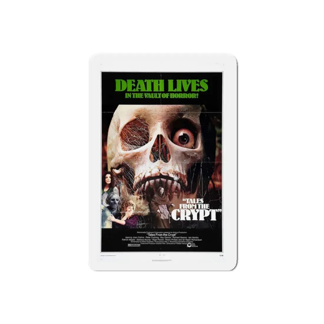 TALES FROM THE CRYPT 1972 Movie Poster - Refrigerator Magnet 6 Inch Die-Cut - The Sticker Space