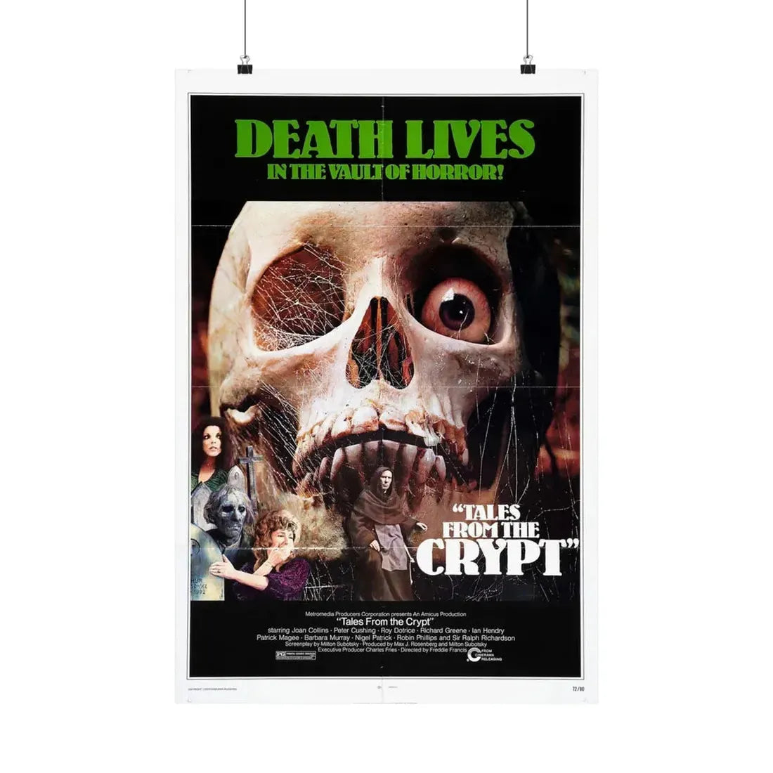 TALES FROM THE CRYPT 1972 - Paper Movie Poster 20″ x 30″ Matte - The Sticker Space