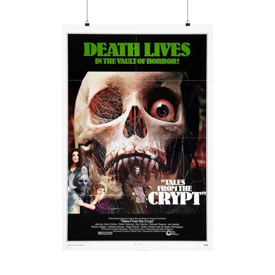 TALES FROM THE CRYPT 1972 - Paper Movie Poster 24″ x 36″ Matte - The Sticker Space