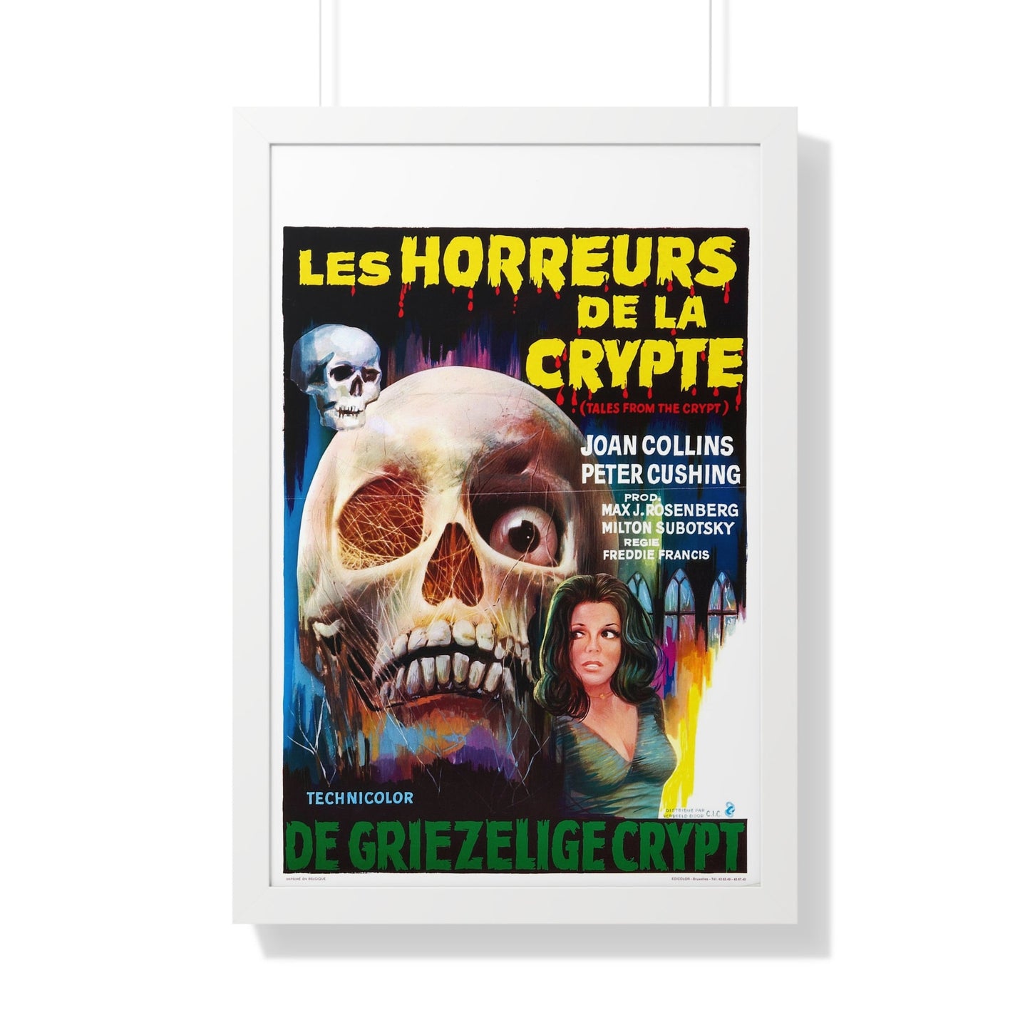 TALES FROM THE CRYPT (BELGIAN) 1972 - Framed Movie Poster-20" x 30"-The Sticker Space