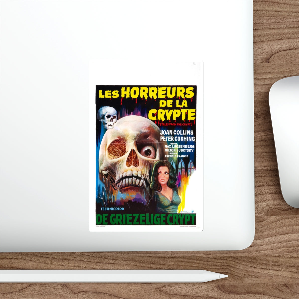 TALES FROM THE CRYPT (BELGIAN) 1972 Movie Poster STICKER Vinyl Die-Cut Decal-The Sticker Space