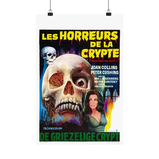 TALES FROM THE CRYPT (BELGIAN) 1972 - Paper Movie Poster 12″ x 18″ Matte - The Sticker Space