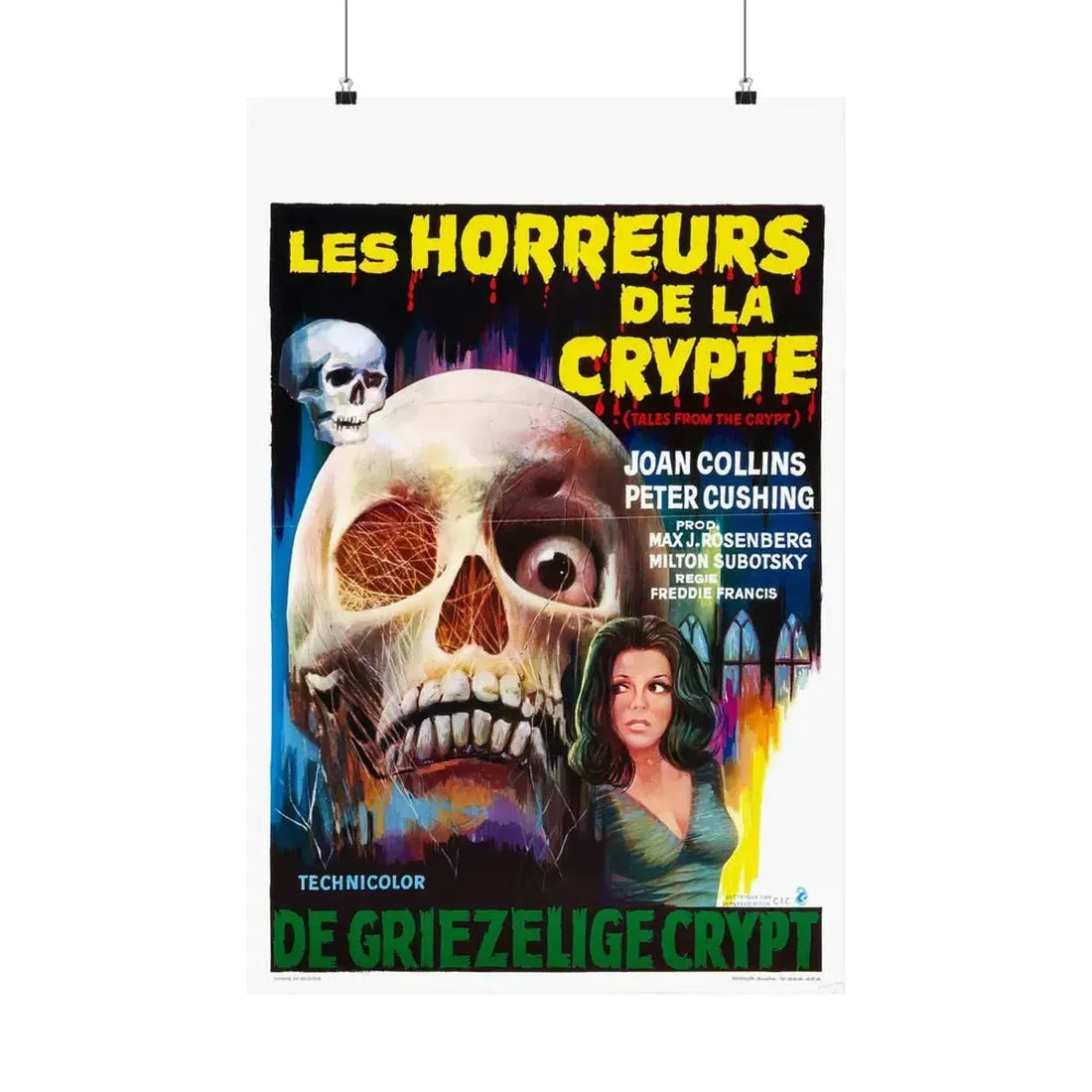 TALES FROM THE CRYPT (BELGIAN) 1972 - Paper Movie Poster 20″ x 30″ Matte - The Sticker Space