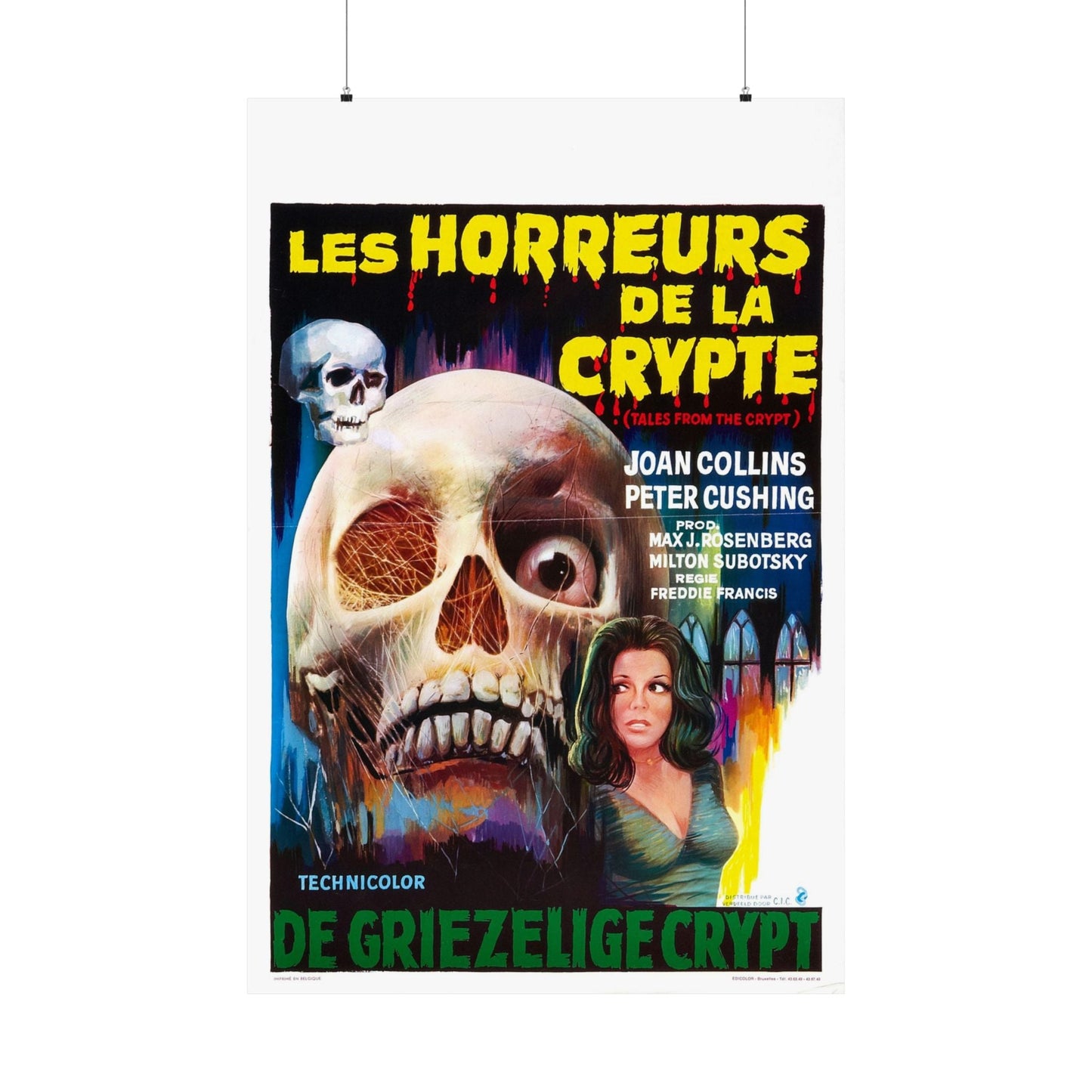 TALES FROM THE CRYPT (BELGIAN) 1972 - Paper Movie Poster-36" x 54"-The Sticker Space