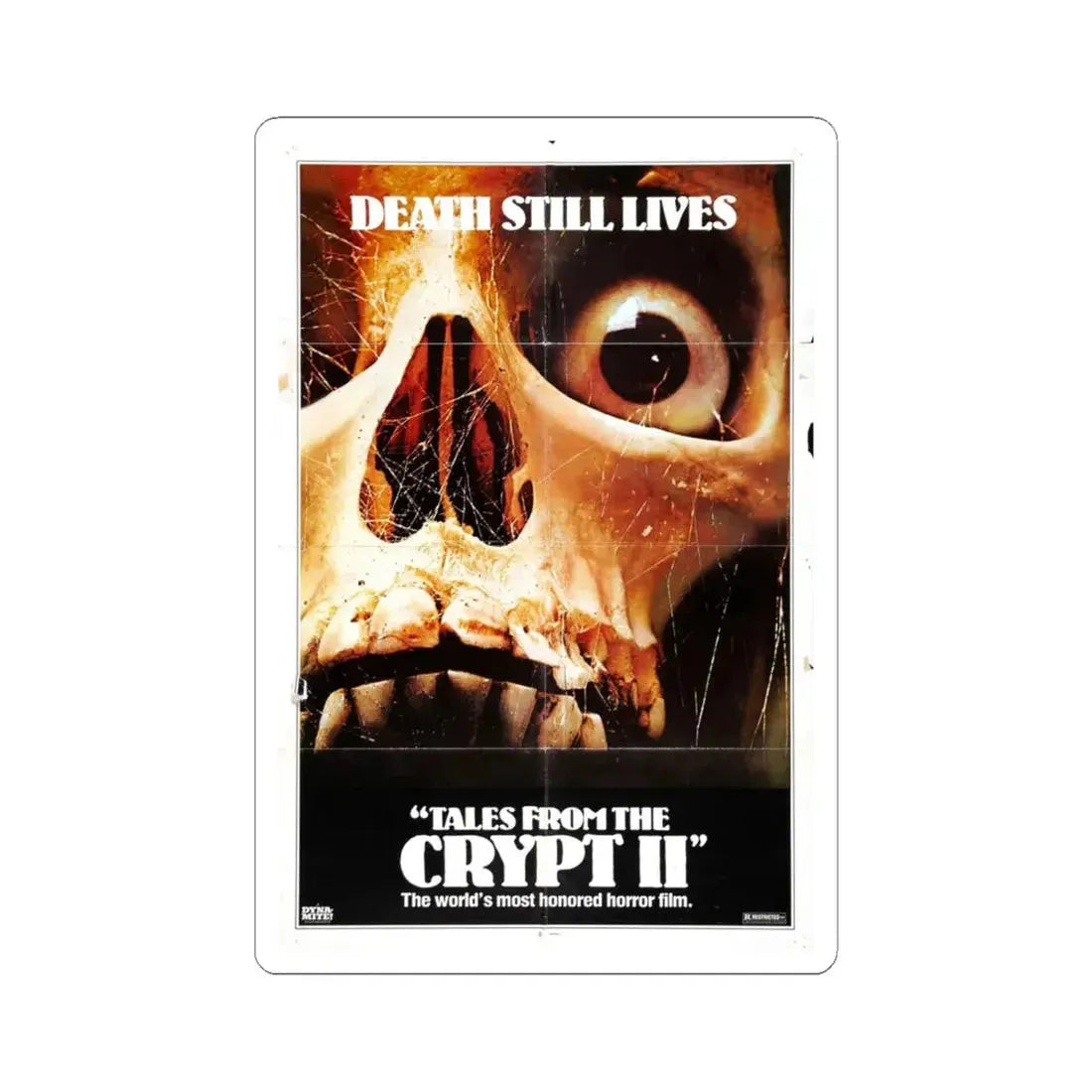 TALES FROM THE CRYPT II (VAULT OF HORROR) 1973 Movie Poster - STICKER Vinyl Kiss-Cut Decal 6 Inch White - The Sticker Space