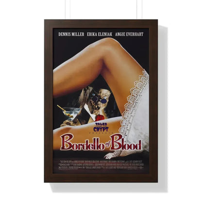 TALES FROM THE CRYPT PRESENTS BORDELLO OF BLOOD 1996 - Framed Movie Poster 16″ x 24″ Walnut - The Sticker Space