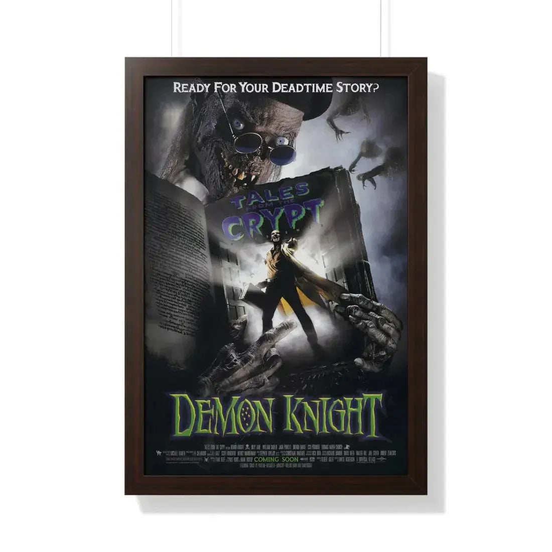 TALES FROM THE CRYPT PRESENTS DEMON KNIGHT 1995 - Framed Movie Poster 20" x 30" Walnut - The Sticker Space