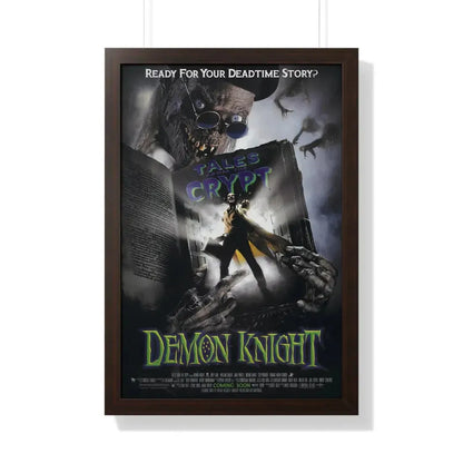 TALES FROM THE CRYPT PRESENTS DEMON KNIGHT 1995 - Framed Movie Poster 20" x 30" Walnut - The Sticker Space