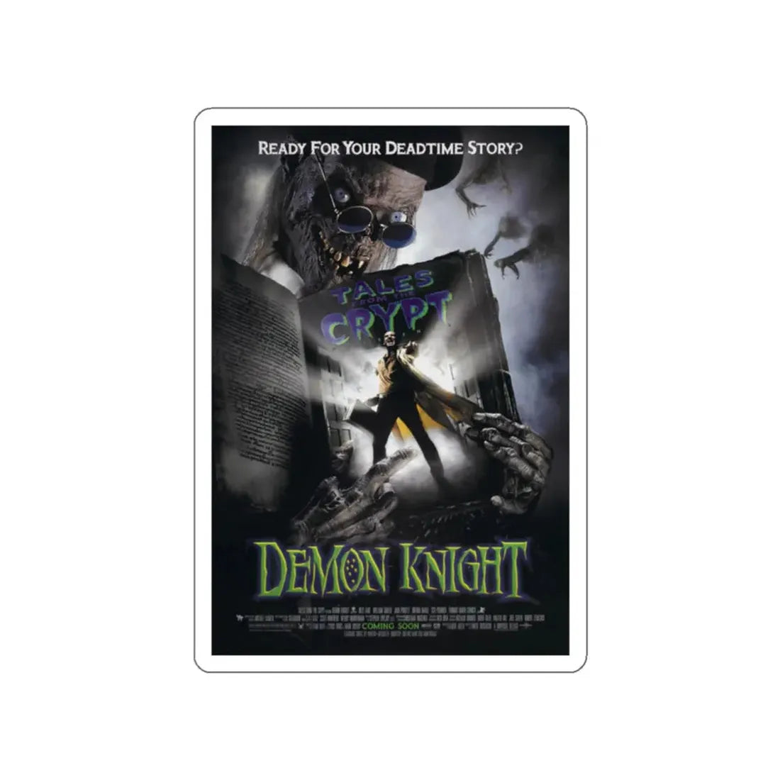 TALES FROM THE CRYPT PRESENTS DEMON KNIGHT 1995 Movie Poster STICKER Vinyl Die-Cut Decal 2 Inch - The Sticker Space
