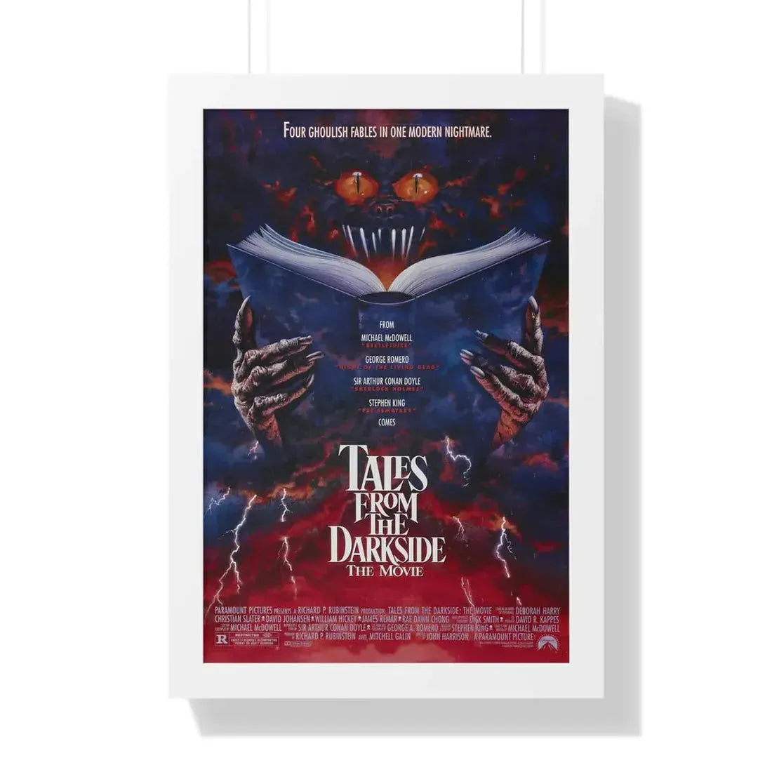 TALES FROM THE DARKSIDE THE MOVIE 1990 - Framed Movie Poster 16″ x 24″ White - The Sticker Space