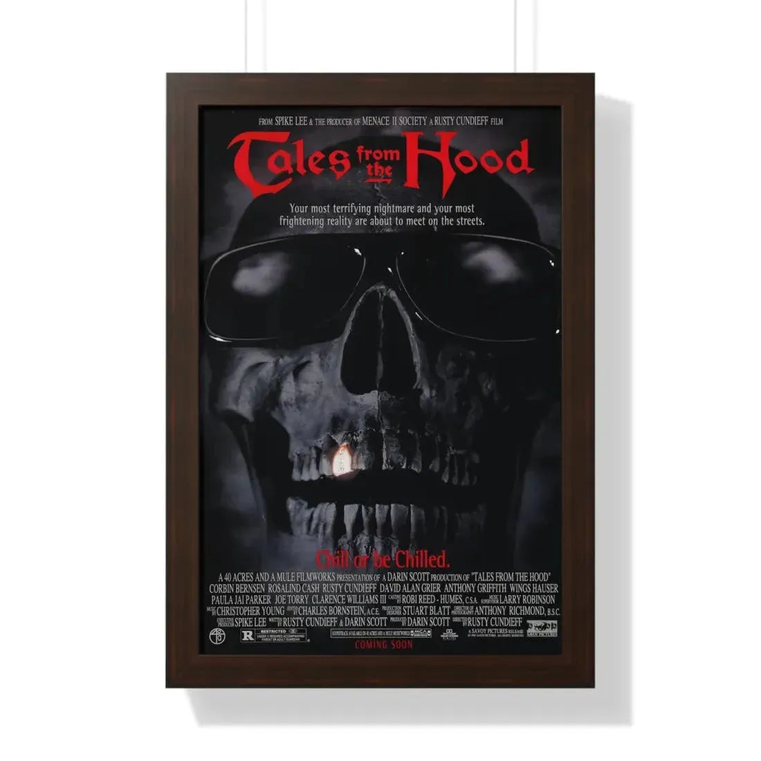 TALES FROM THE HOOD 1995 - Framed Movie Poster 16″ x 24″ Walnut - The Sticker Space