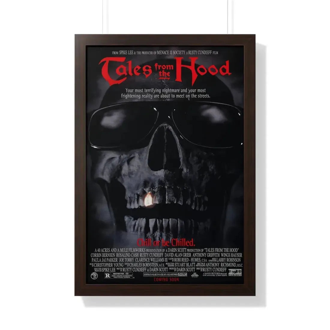 TALES FROM THE HOOD 1995 - Framed Movie Poster 20" x 30" Walnut - The Sticker Space