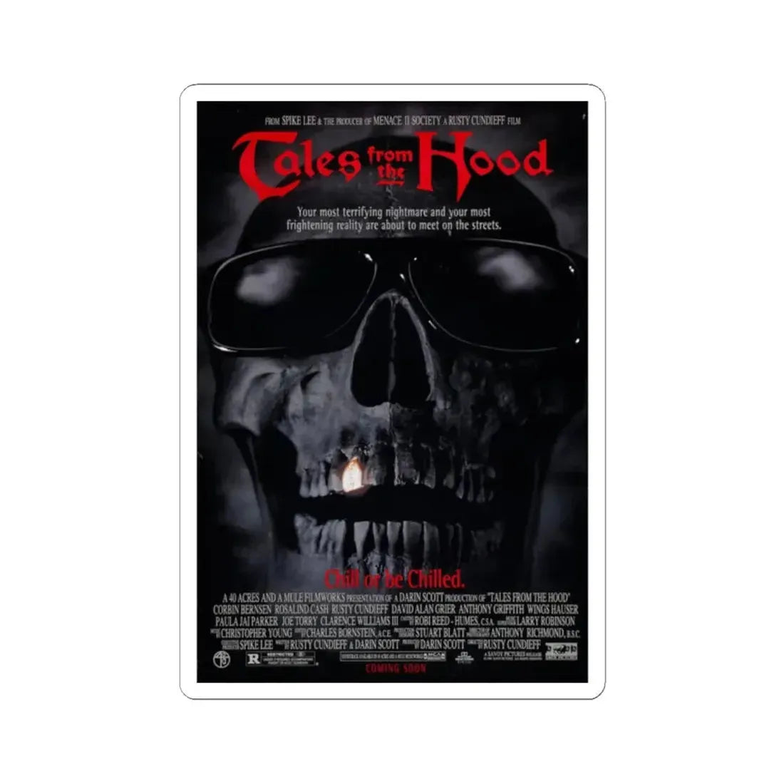 TALES FROM THE HOOD 1995 Movie Poster - STICKER Vinyl Kiss-Cut Decal 2 Inch White - The Sticker Space
