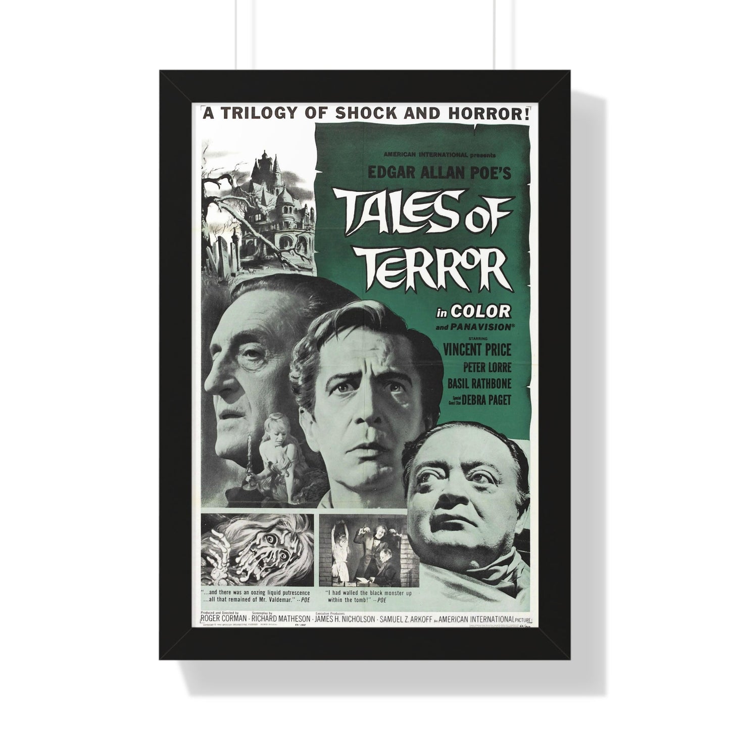 TALES OF TERROR 1962 - Framed Movie Poster-16″ x 24″-The Sticker Space