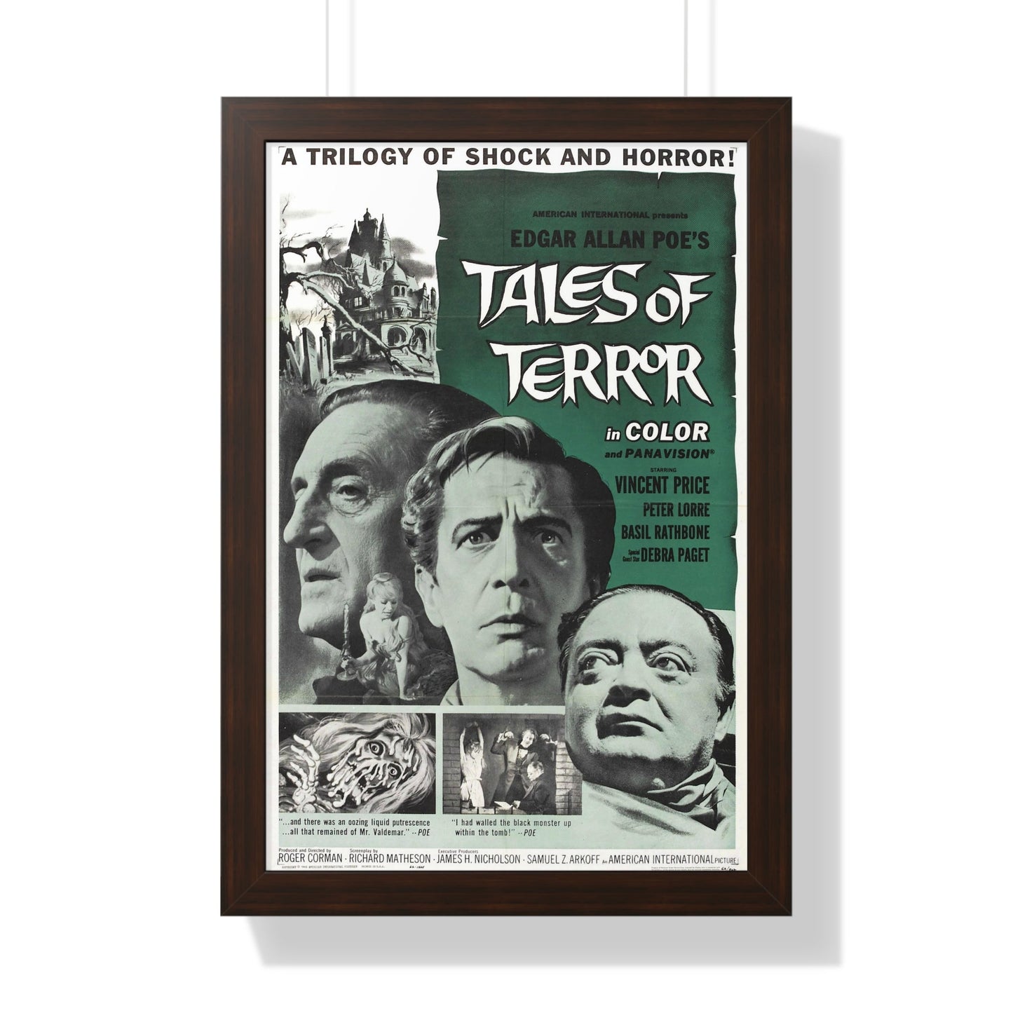 TALES OF TERROR 1962 - Framed Movie Poster-16″ x 24″-The Sticker Space