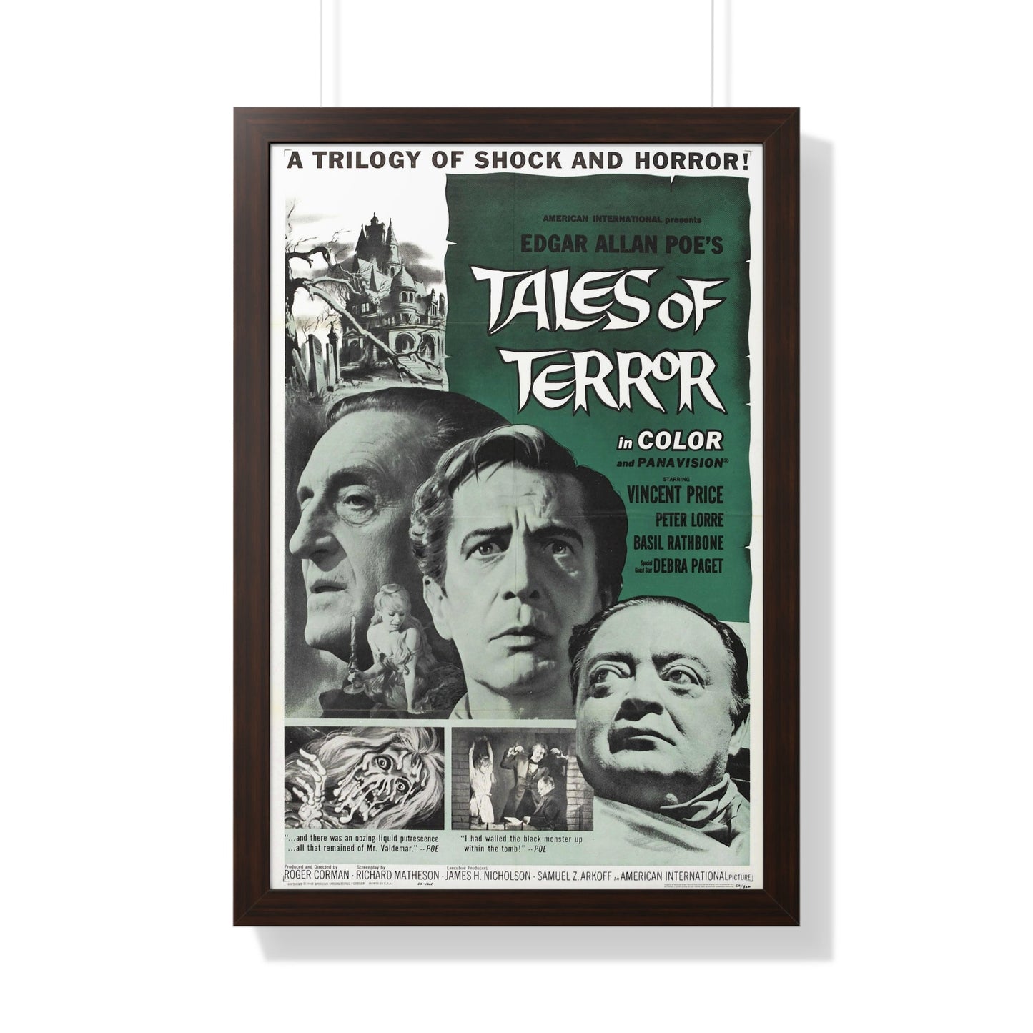 TALES OF TERROR 1962 - Framed Movie Poster-20" x 30"-The Sticker Space