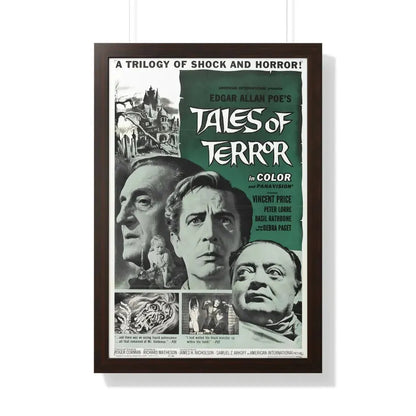 TALES OF TERROR 1962 - Framed Movie Poster 20" x 30" Walnut - The Sticker Space
