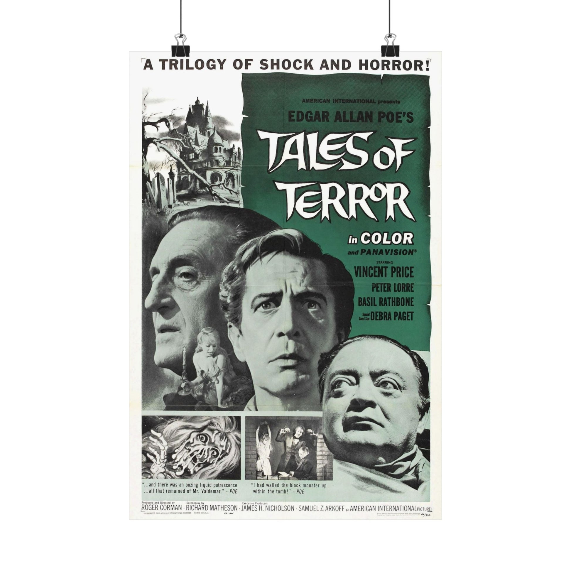 TALES OF TERROR 1962 - Paper Movie Poster-12″ x 18″-The Sticker Space