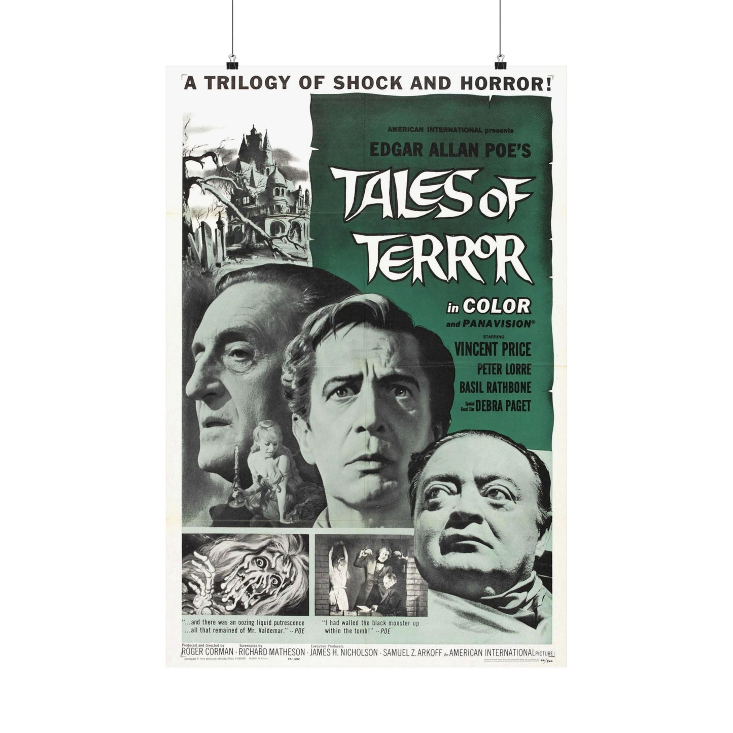 TALES OF TERROR 1962 - Paper Movie Poster-24″ x 36″-The Sticker Space