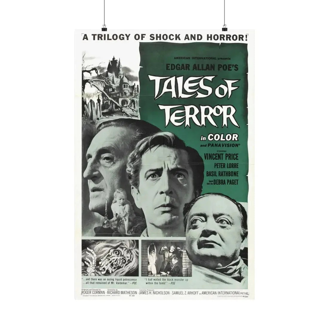 TALES OF TERROR 1962 - Paper Movie Poster 24″ x 36″ Matte - The Sticker Space