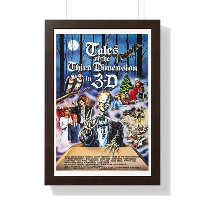 TALES OF THE THIRD DIMENSION 1984 - Framed Movie Poster 16″ x 24″ Walnut - The Sticker Space