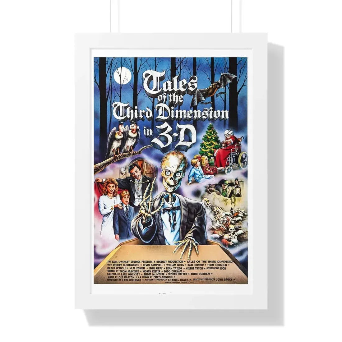 TALES OF THE THIRD DIMENSION 1984 - Framed Movie Poster 16″ x 24″ White - The Sticker Space